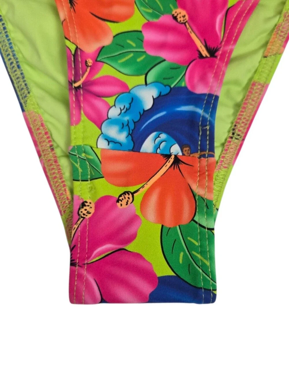 Frankie's Bikinis Multicolor Floral High-Rise Bottoms